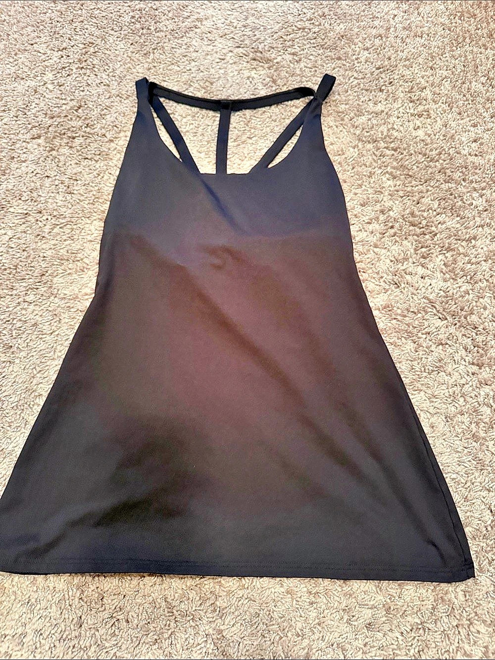 Black Racerback Athletic Tank